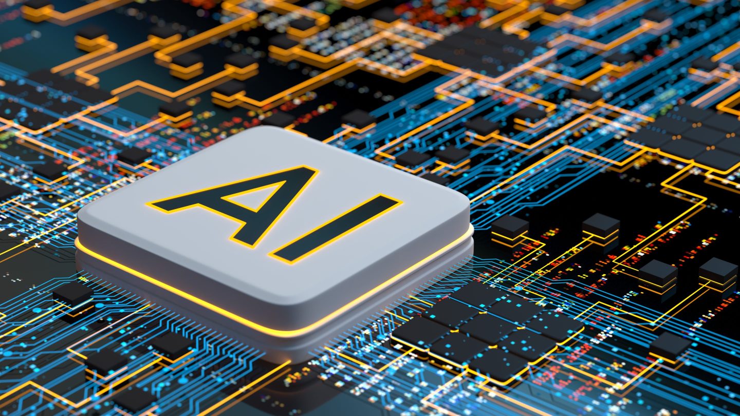 a computer chip and processor rendering