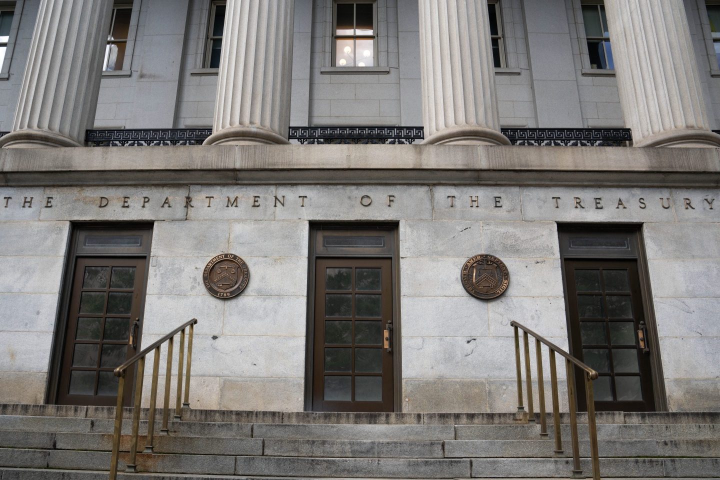 The U.S. Treasury building in Washington, D.C.