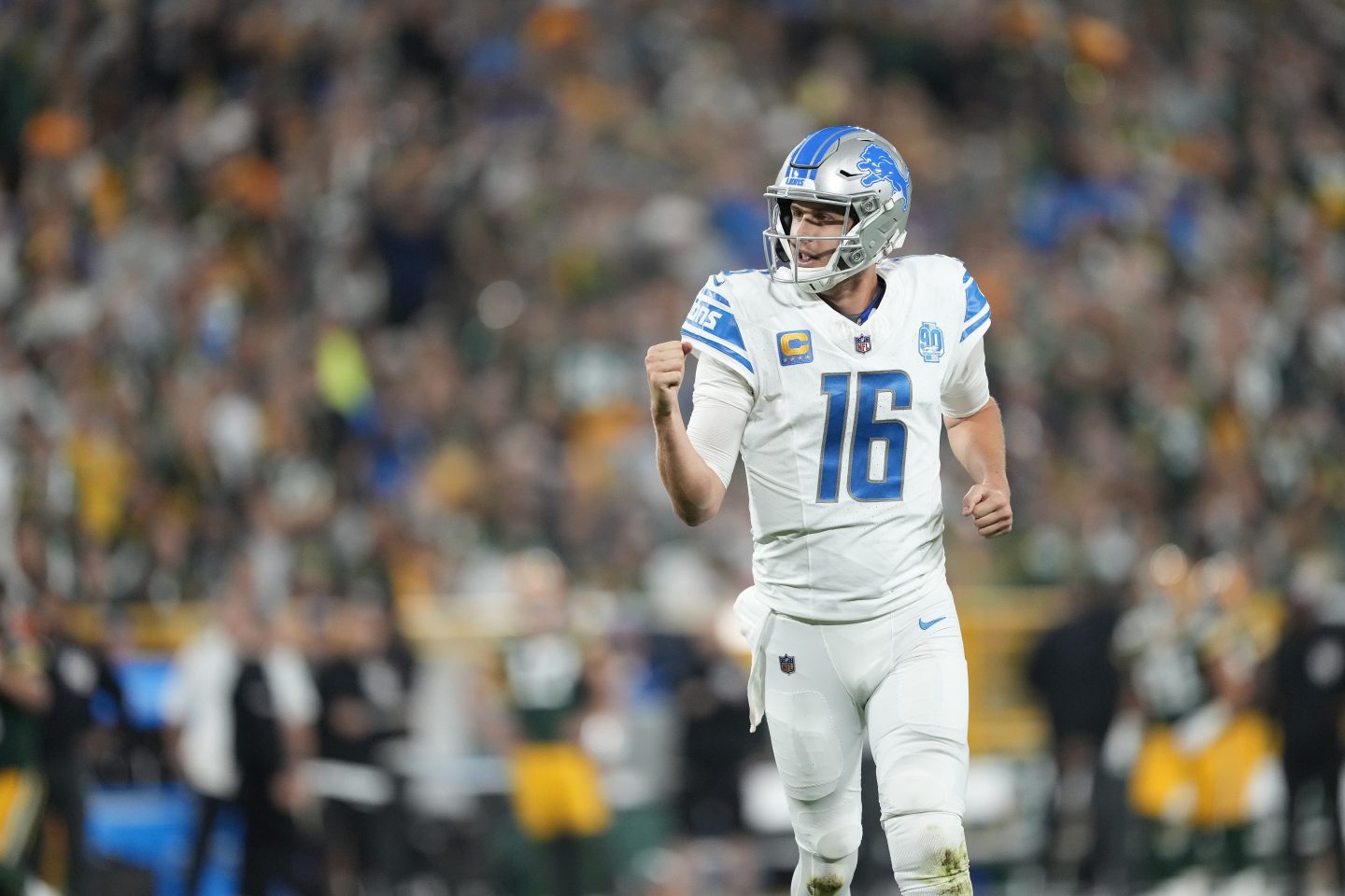Jared Goff will lead the Lions against the Packers. 