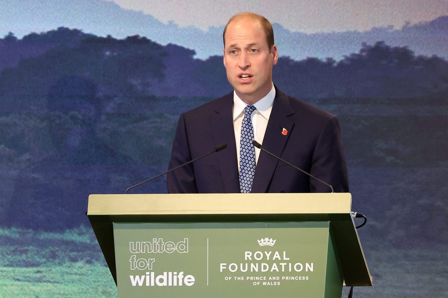 Prince William speaking at the United for Wildlife Global Summit