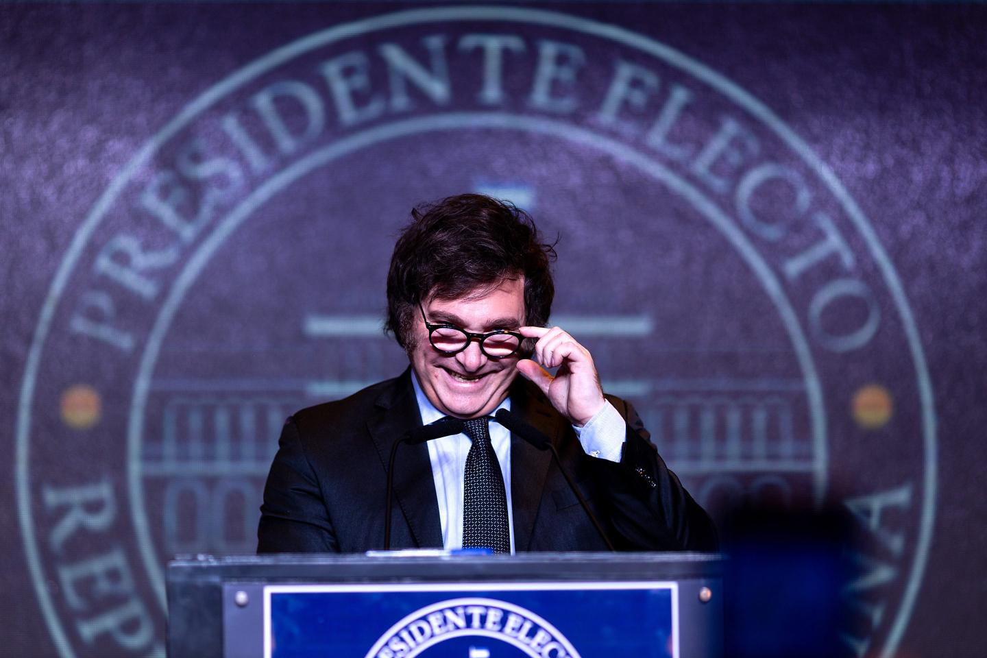 Radical libertarian populist wins Argentina’s presidential election in a landslide and investors are happy