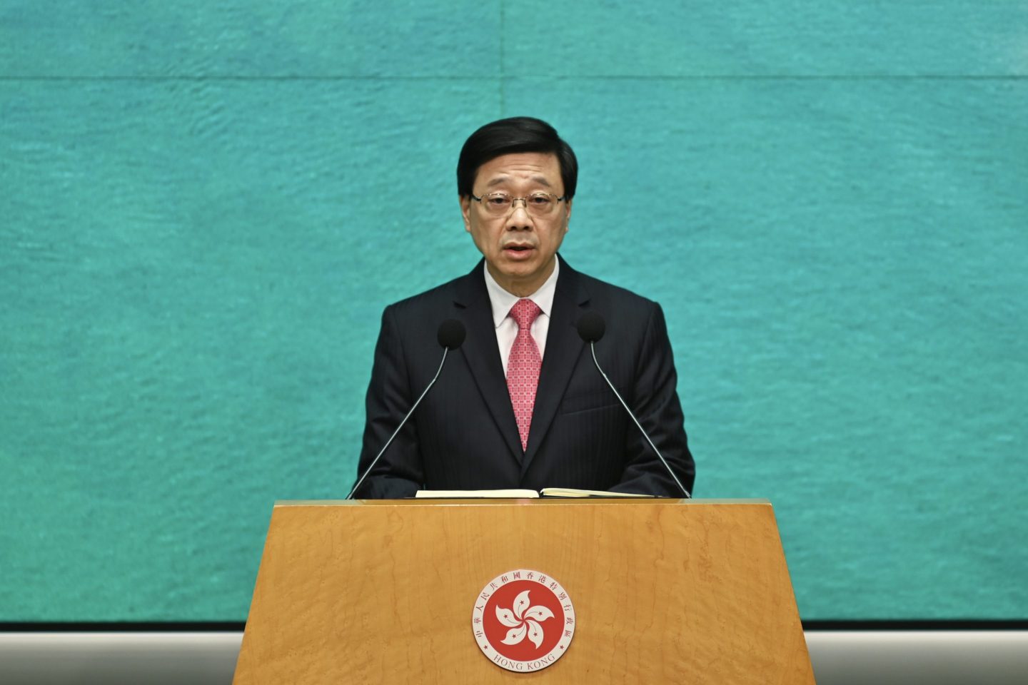 Hong Kong Chief Executive John Lee Ka-chiu.