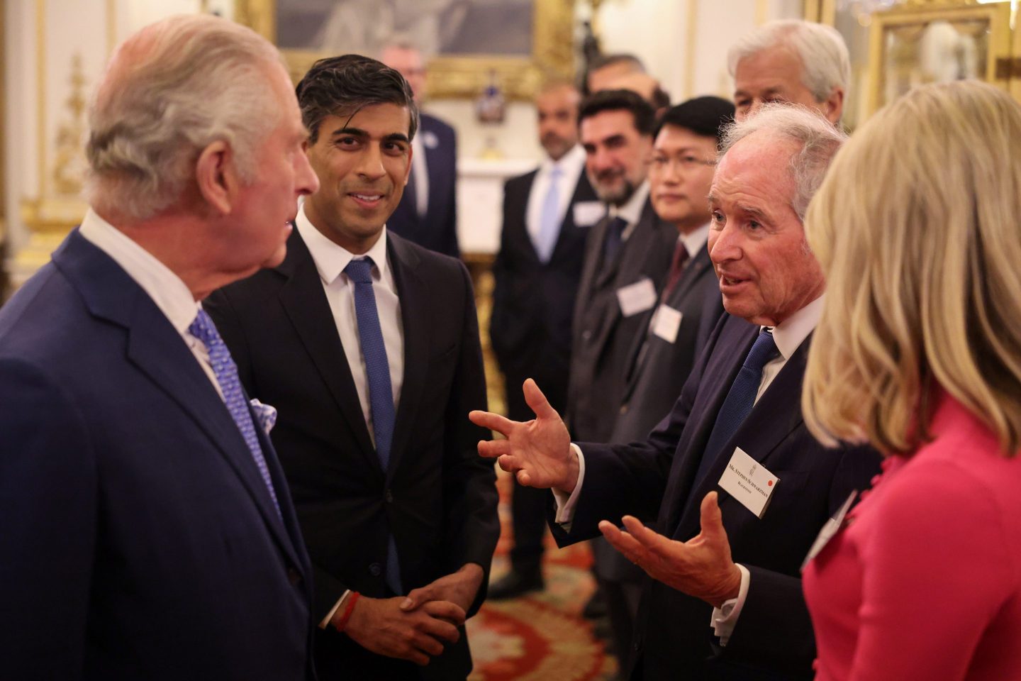 King Charles, Rishi Sunak, Stephen Schwarzman
