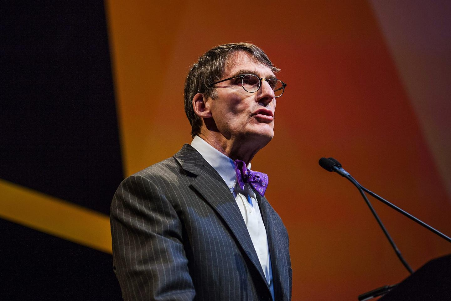Jim Grant, publisher of Grant's Interest Rate Observer, speaks during the 19th Annual Sohn Investment Conference in New York, U.S., on Monday, May 5, 2014.