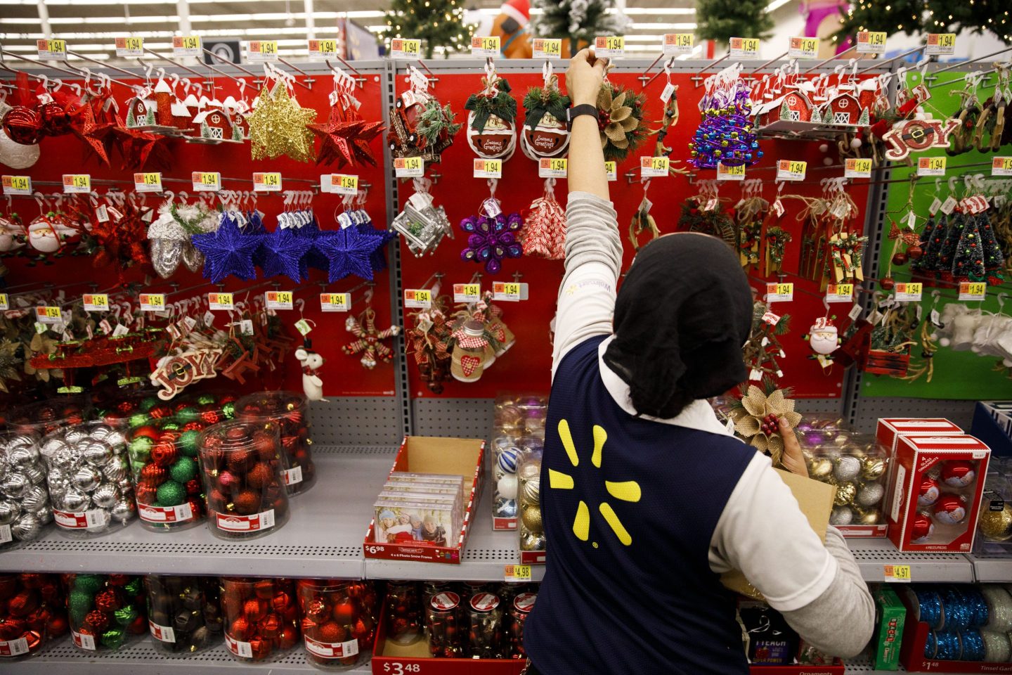 In the U.S., the picture around holiday jobs looks more subdued, particularly through the lens of the country’s biggest revenue maker, Walmart.