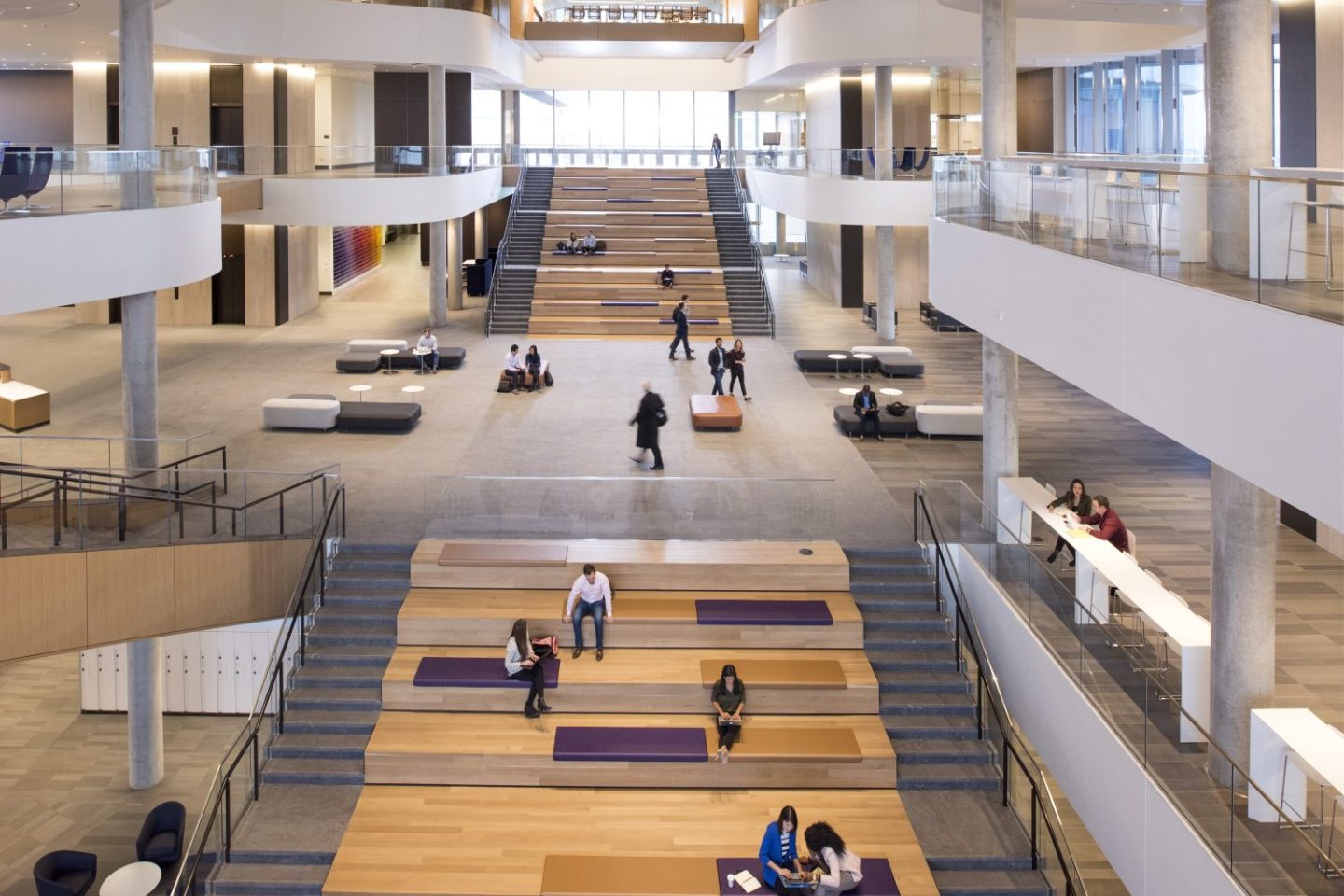 The Global Hub at the Kellogg School of Management. (Courtesy of Northwestern University's Kellogg School of Management)