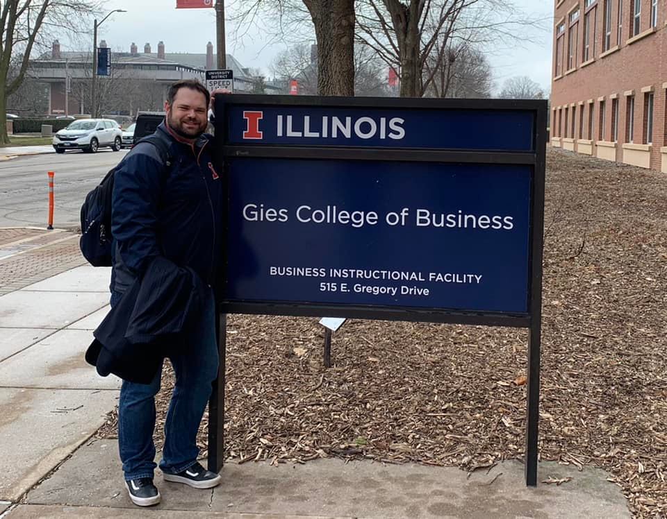 Eric Scott, a current online MBA student at the University of Illinois. Courtesy of Eric Scott.