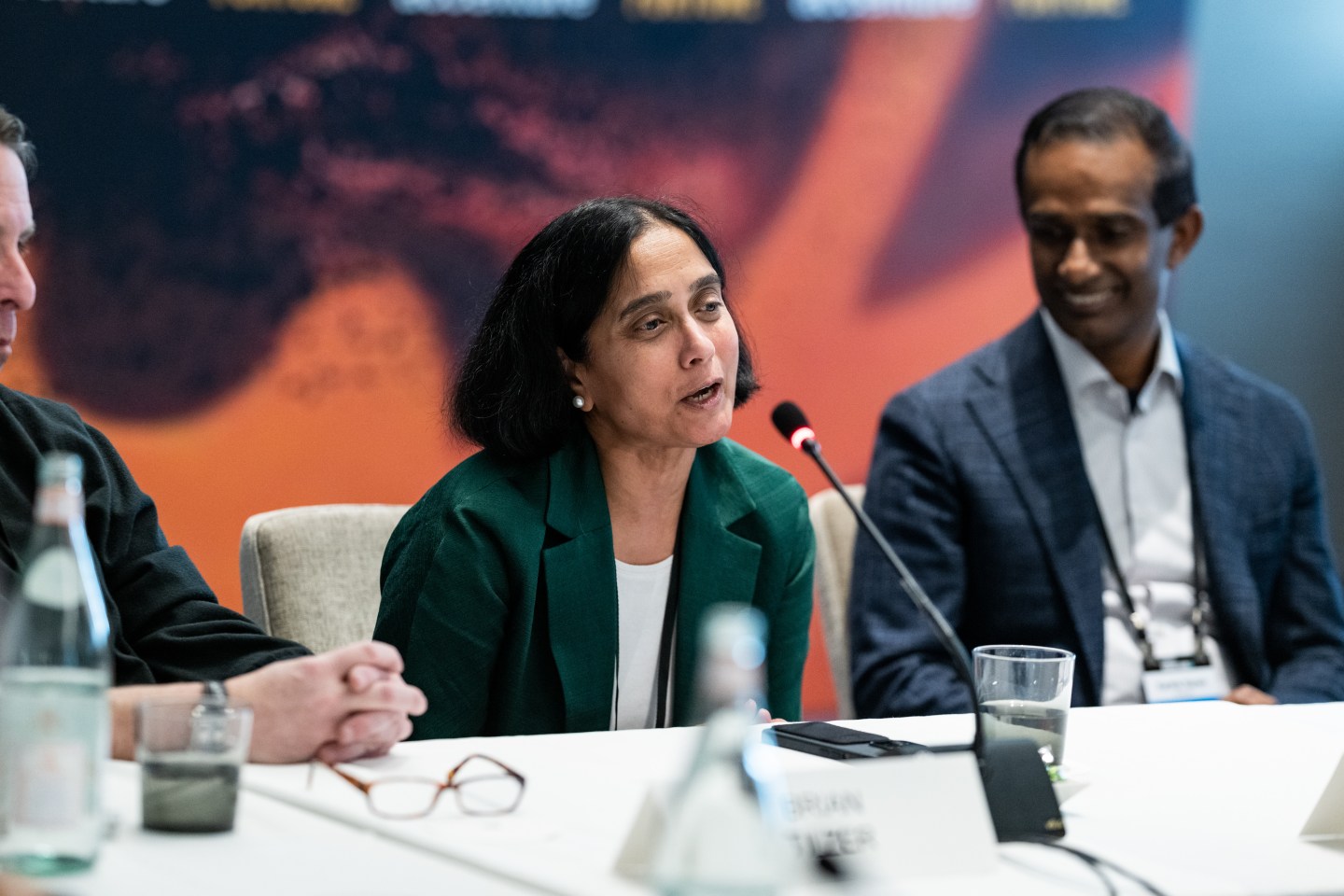 Mastercard president of data and services Raj Seshadri at the BrainstormAI panel