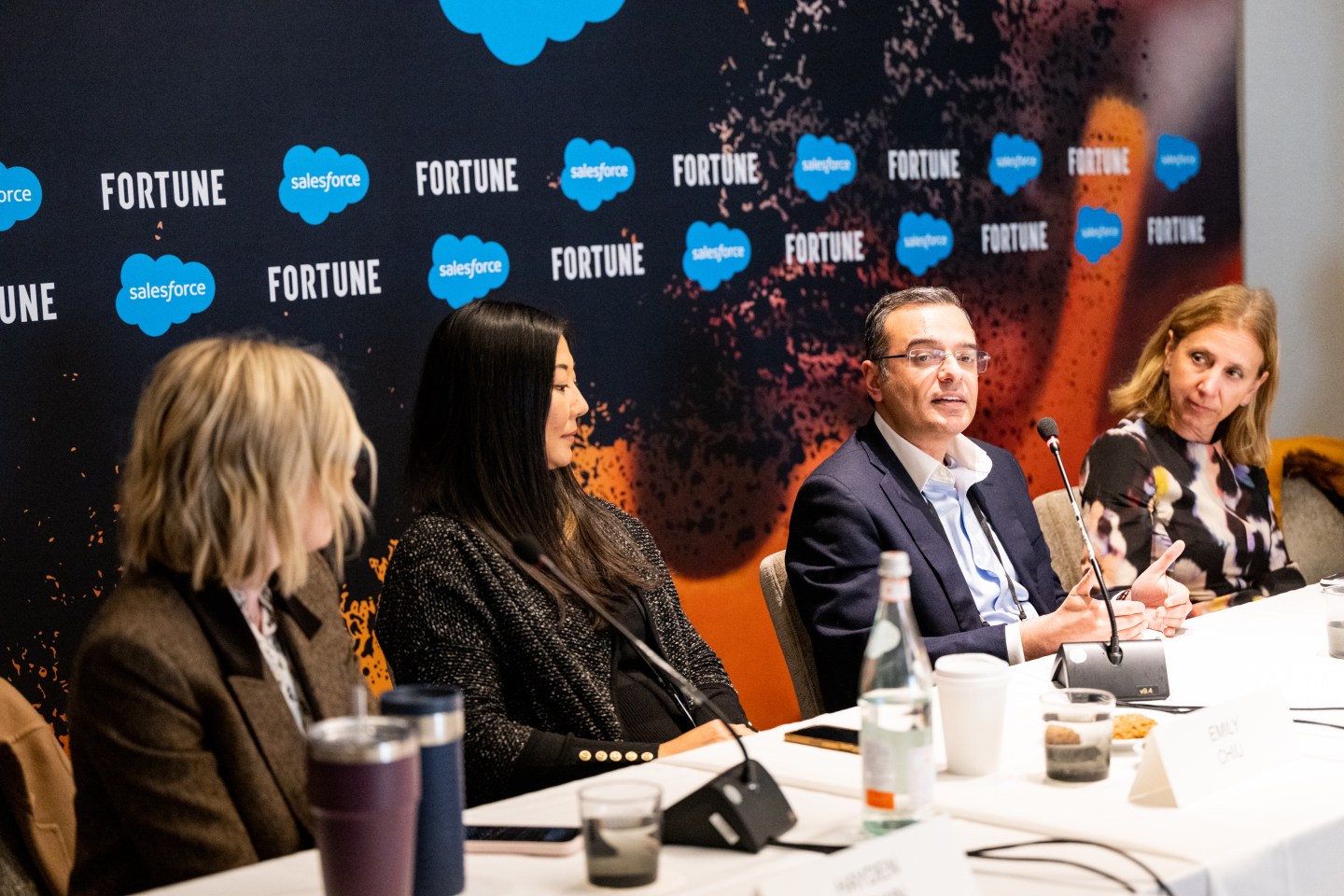 A group of executives on a panel