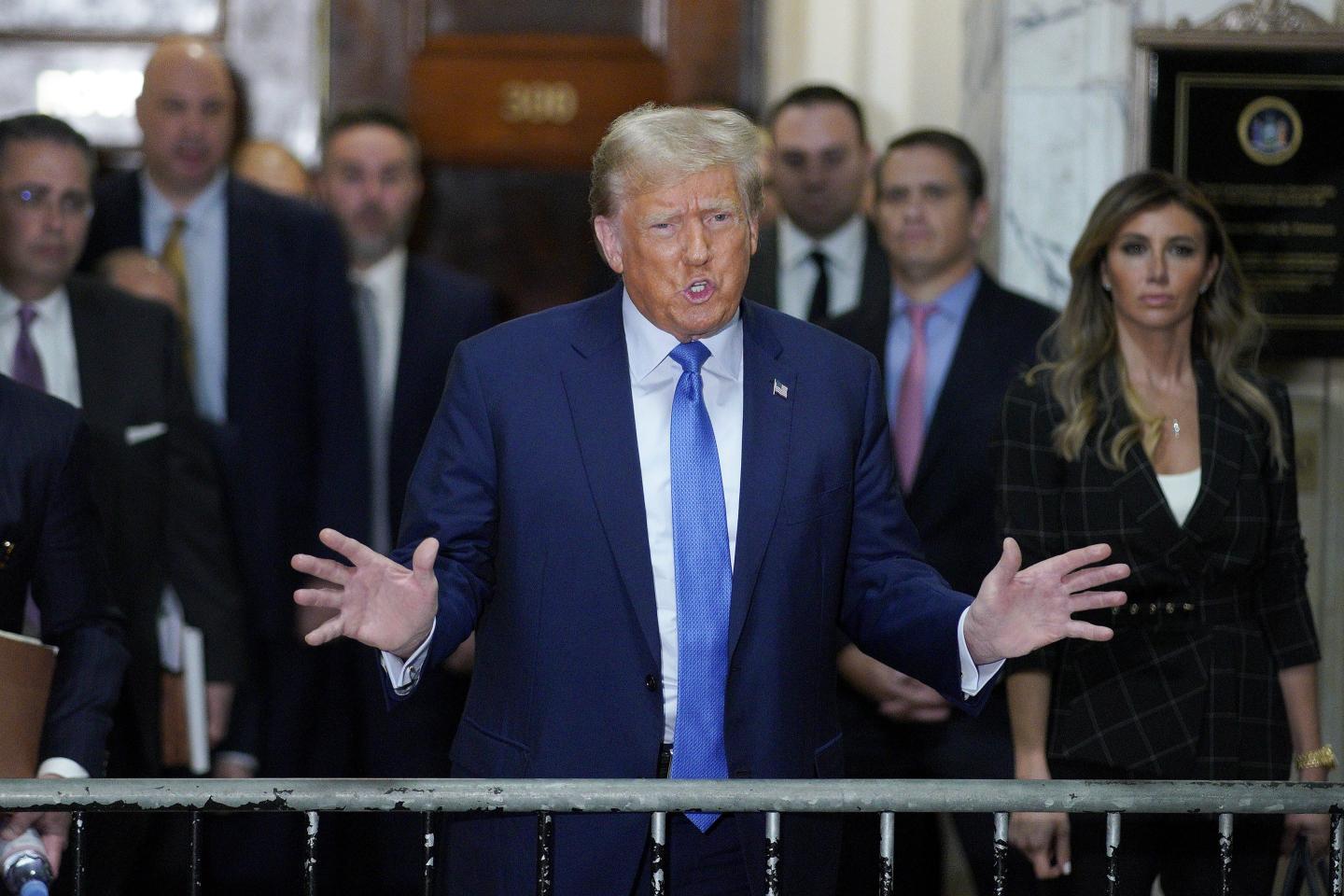 Trump gag order reinstated in New York business fraud case after ex-president disparaged law clerk as ‘very disturbed and angry’