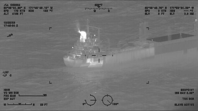 A load of lithium-ion batteries has been burning for 5 days aboard a cargo ship now being kept 2 miles from Alaska’s shore