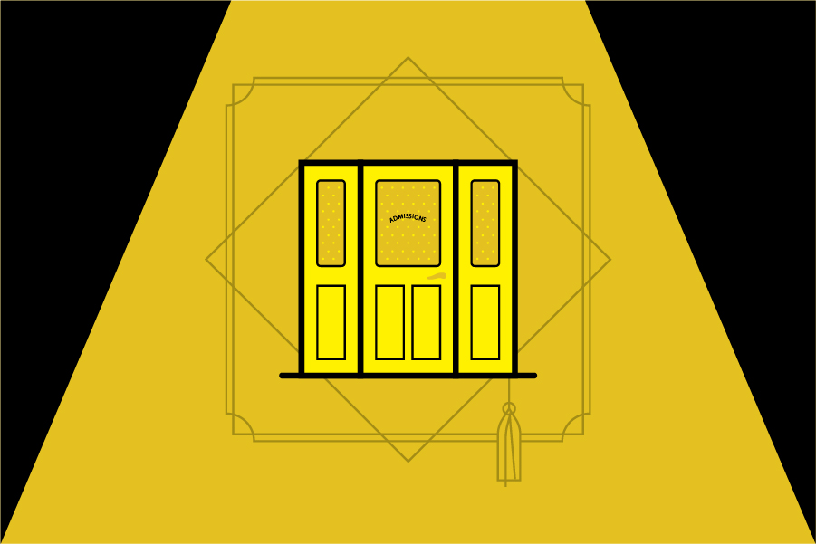 Artistic depiction of a graduation cap