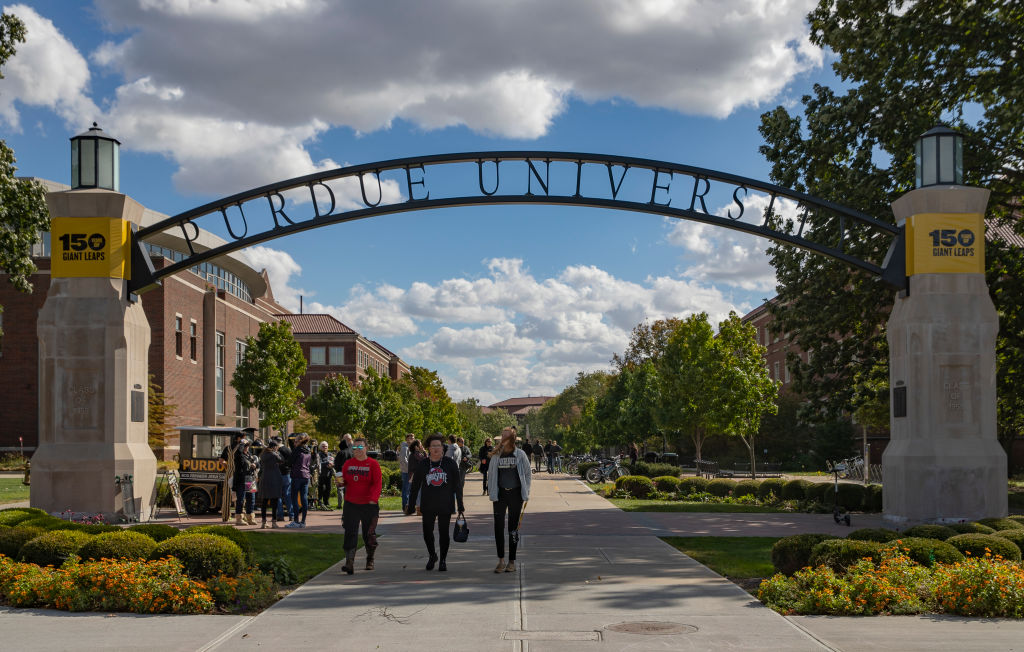 General view of the campus of Purdue University, as seen in October 2018 in West Lafayette, Indiana. (Photo by Michael Hickey/Getty Images)