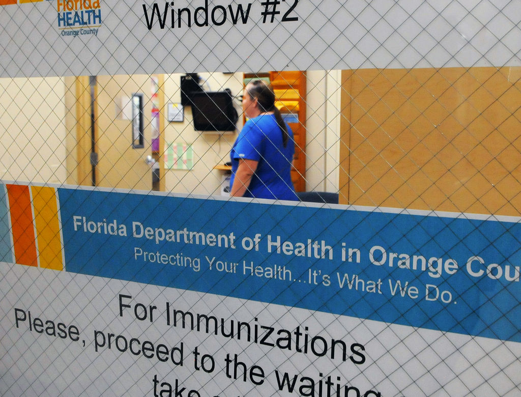 The immunization section is seen at the Orange County Health Department, as seen in May 2019 in Orlando, Florida. (Photo by Paul Hennessy—NurPhoto/Getty Images)