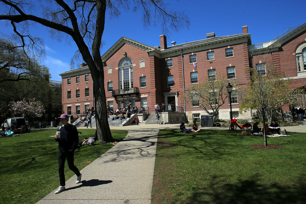 The Stephen Robert '62 Campus Center at Brown University in Providence, Rhode Island, as seen in April 2019. (Photo by Lane Turner—The Boston Globe/Getty Images)