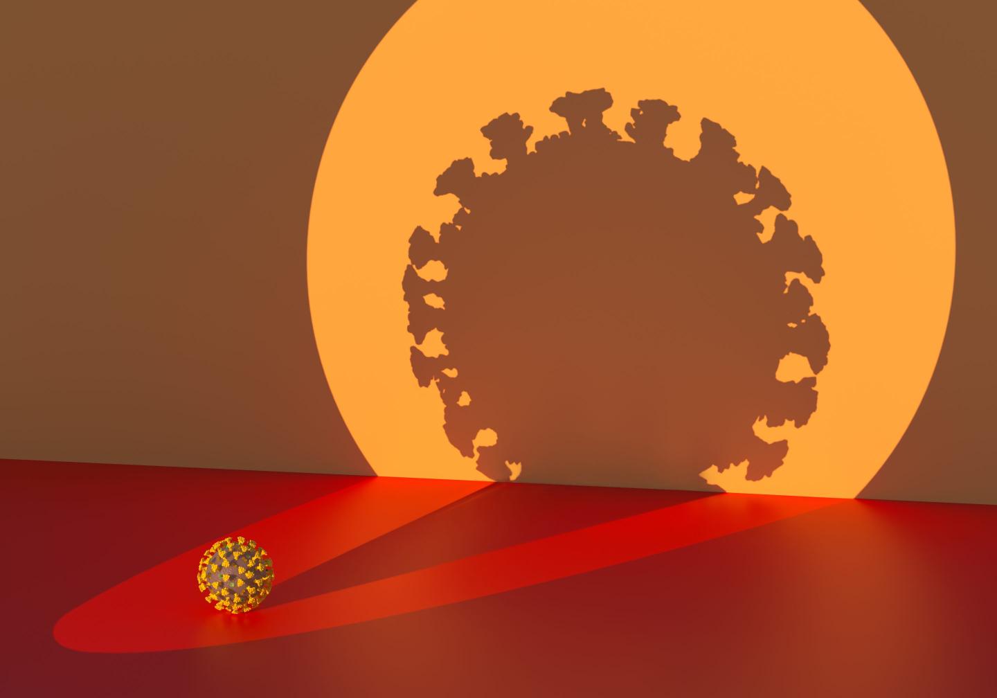 Artistic rendering of a COVID-19 pathogen