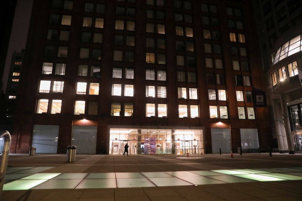 The building of the Stern School of Business in New York, as seen in November 2021. (Photo by Wang Ying—Xinhua/Getty Images)