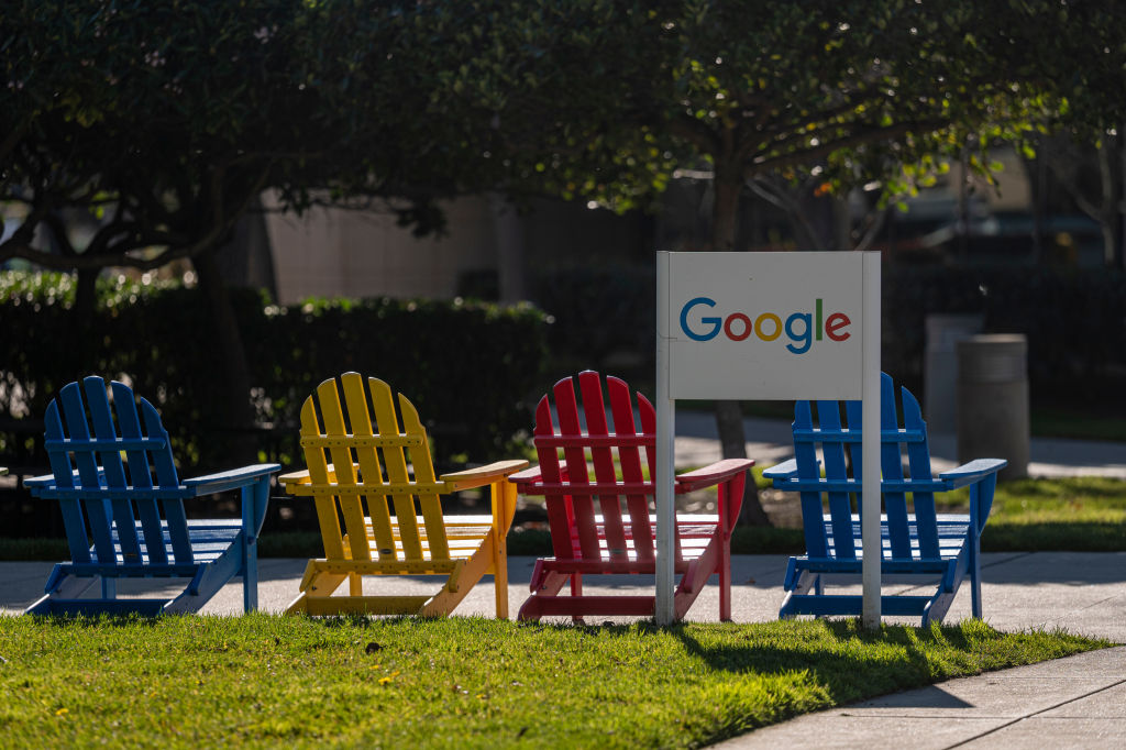 Google headquarters in Mountain View, California, U.S., as seen in January 2022. (Photographer: David Paul Morris—Bloomberg/Getty Images)