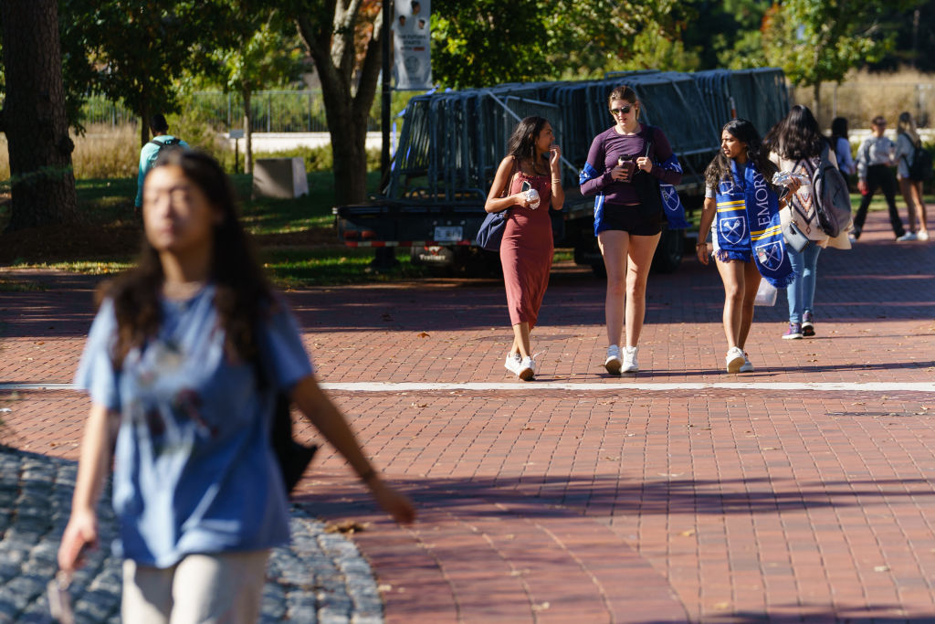 On the campus of Emory University, in Atlanta, October 2022. (Photo by Elijah Nouvelage—AFP/Getty Images)