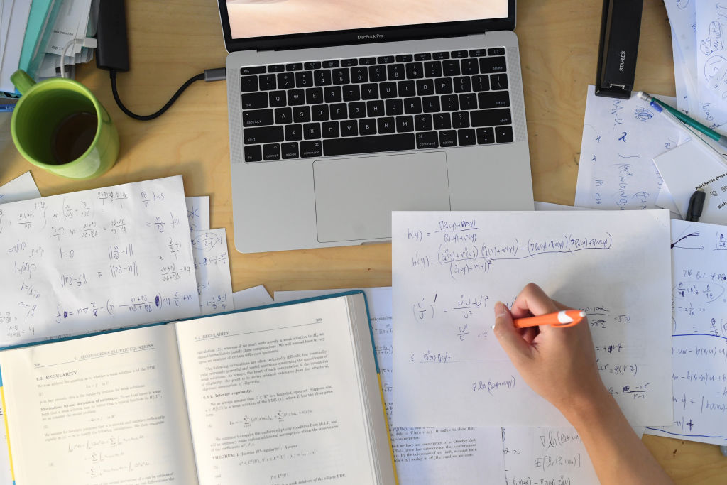 Yu-Jui Huang, an assistant professor in applied mathematics at the University of Colorado Boulder, worked on a study about the most cost-efficient way to pay back student loans, as seen in June 2021. RJ Sangosti—MediaNews Group/The Denver Post/Getty Images.