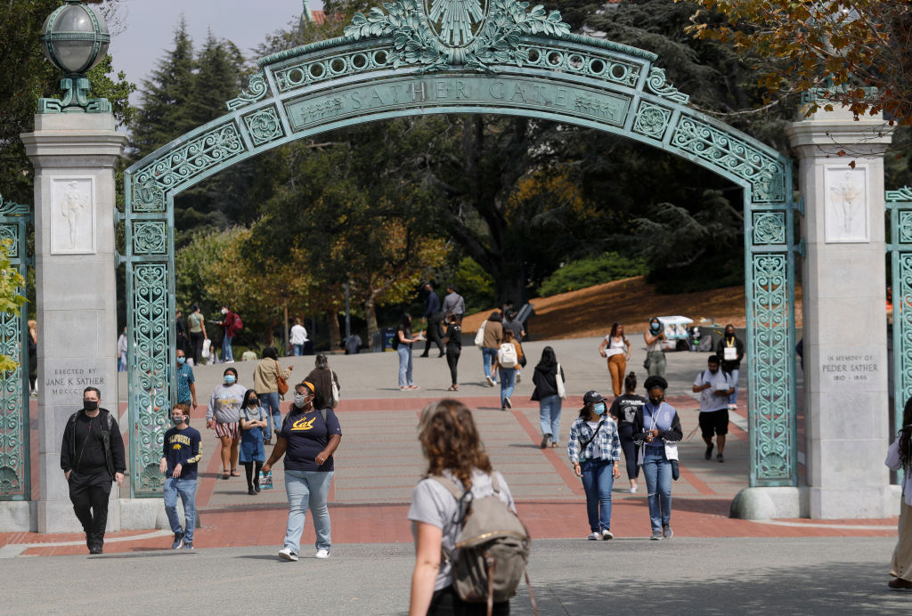 Students on the campus of UC Berkeley