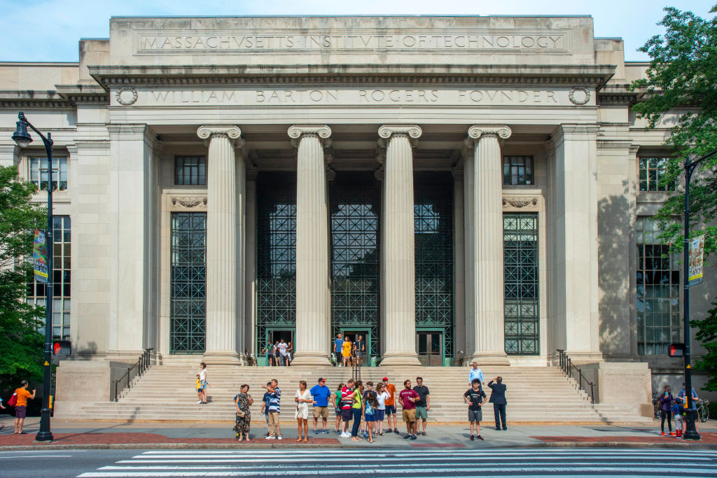 The entrance of the Massachusetts Institute of Technology in Cambridge, Massachusetts, as seen in August 2021. (Photo by: Sergi Reboredo—VW Pics/Universal Images Group/Getty Images)