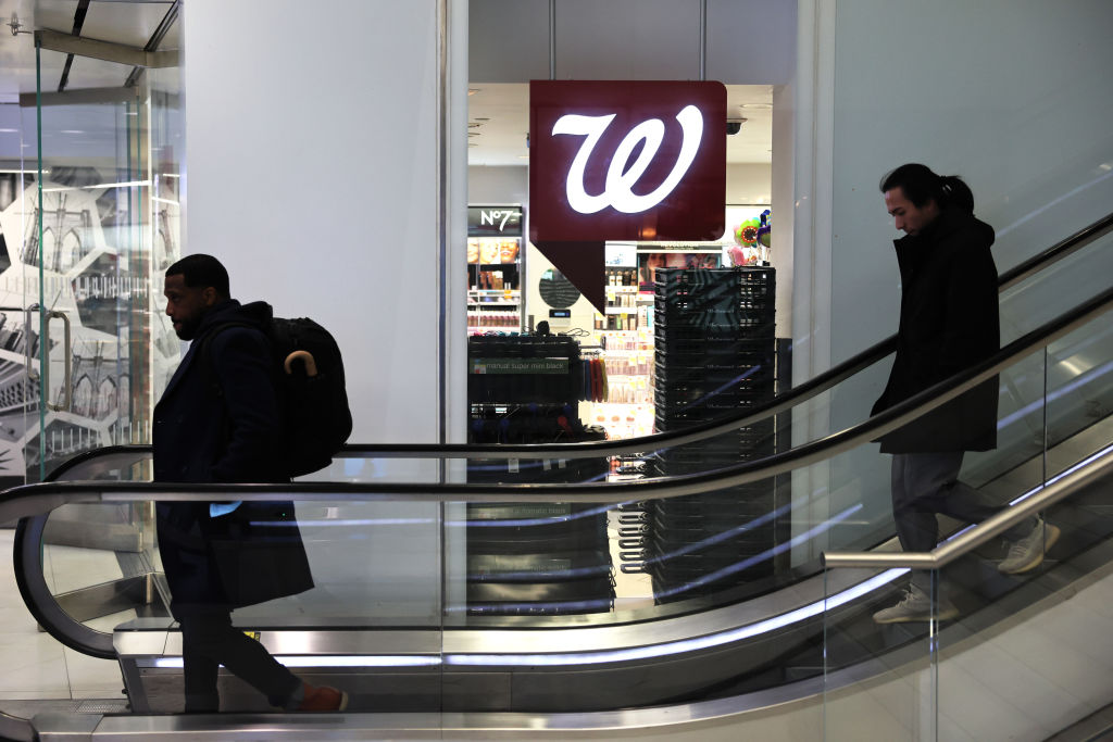 A Walgreens signage is seen at Duane Reade by Walgreens in New York City, as seen in January 2023. (Photo by Michael M. Santiago/Getty Images)