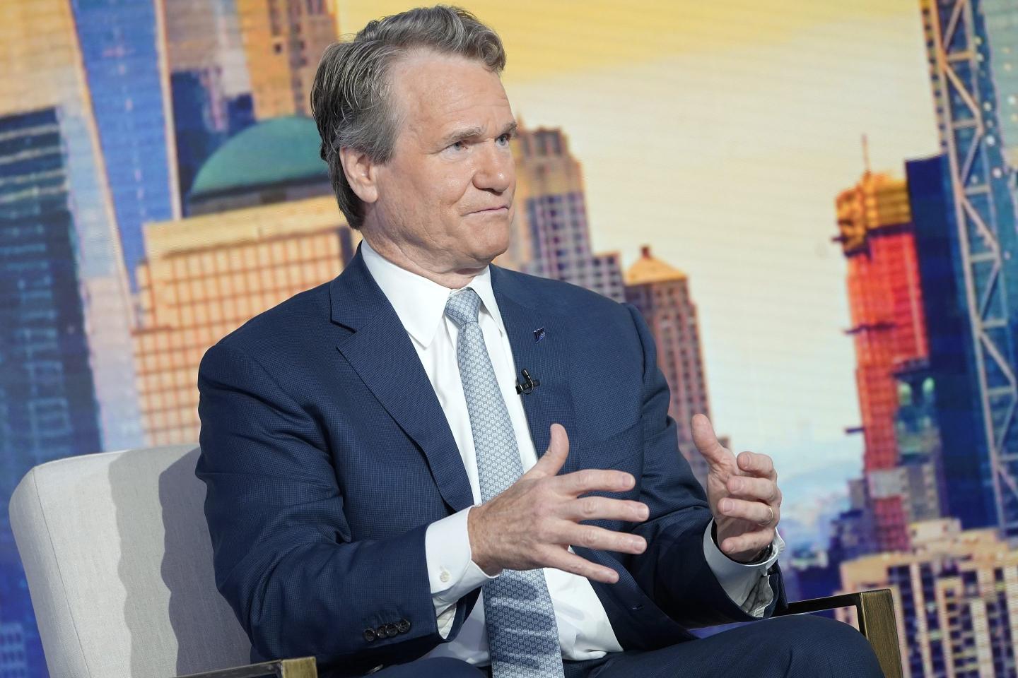 Chairman and CEO of Bank of America Brian Moynihan speaking.