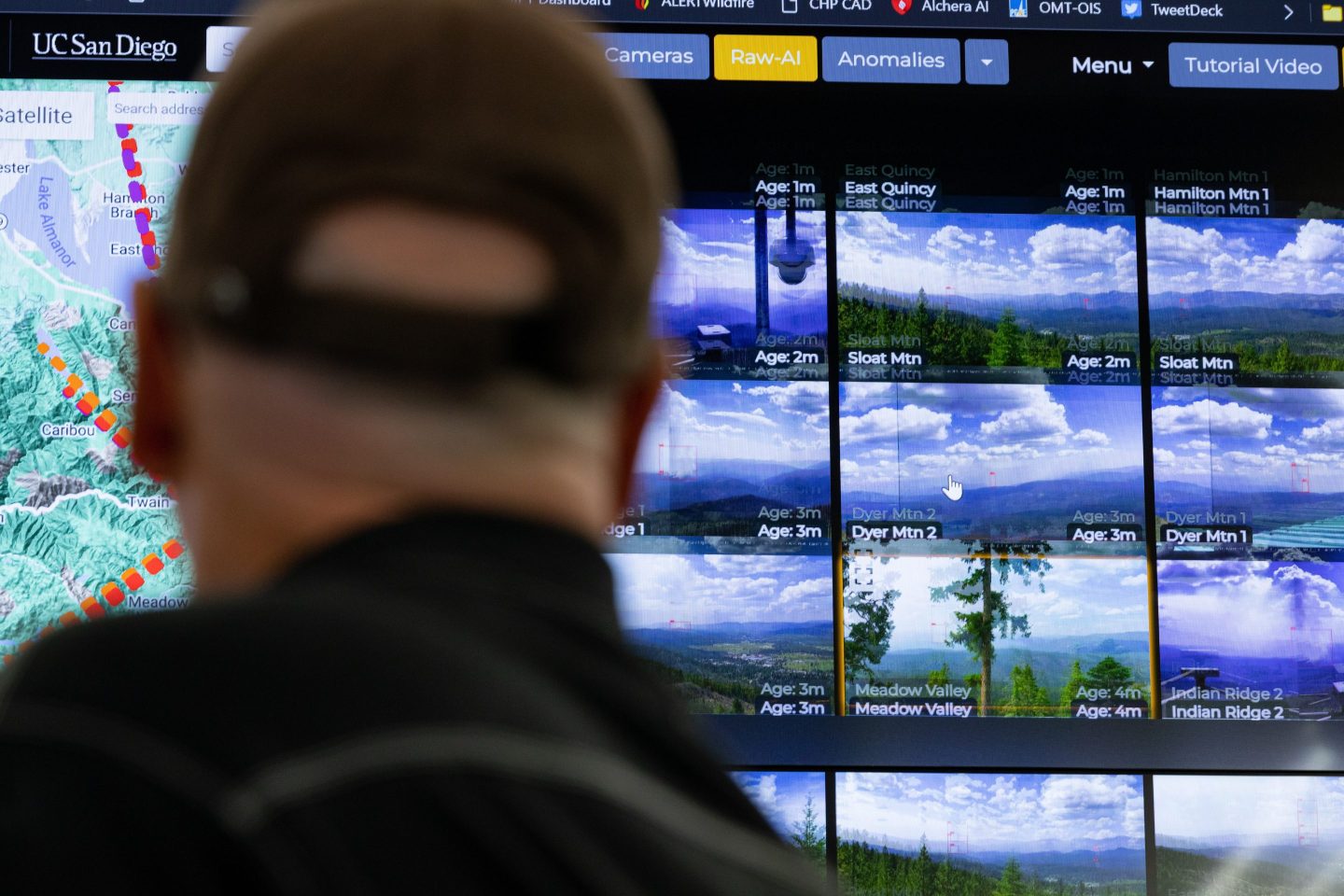 In California, artificial intelligence is being used to process wildfire camera data and provide automated wildfire notifications.