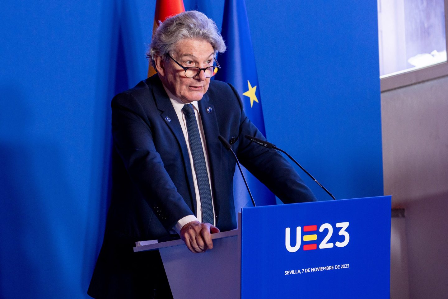 The European commissioner for the international market, Thierry Breton.