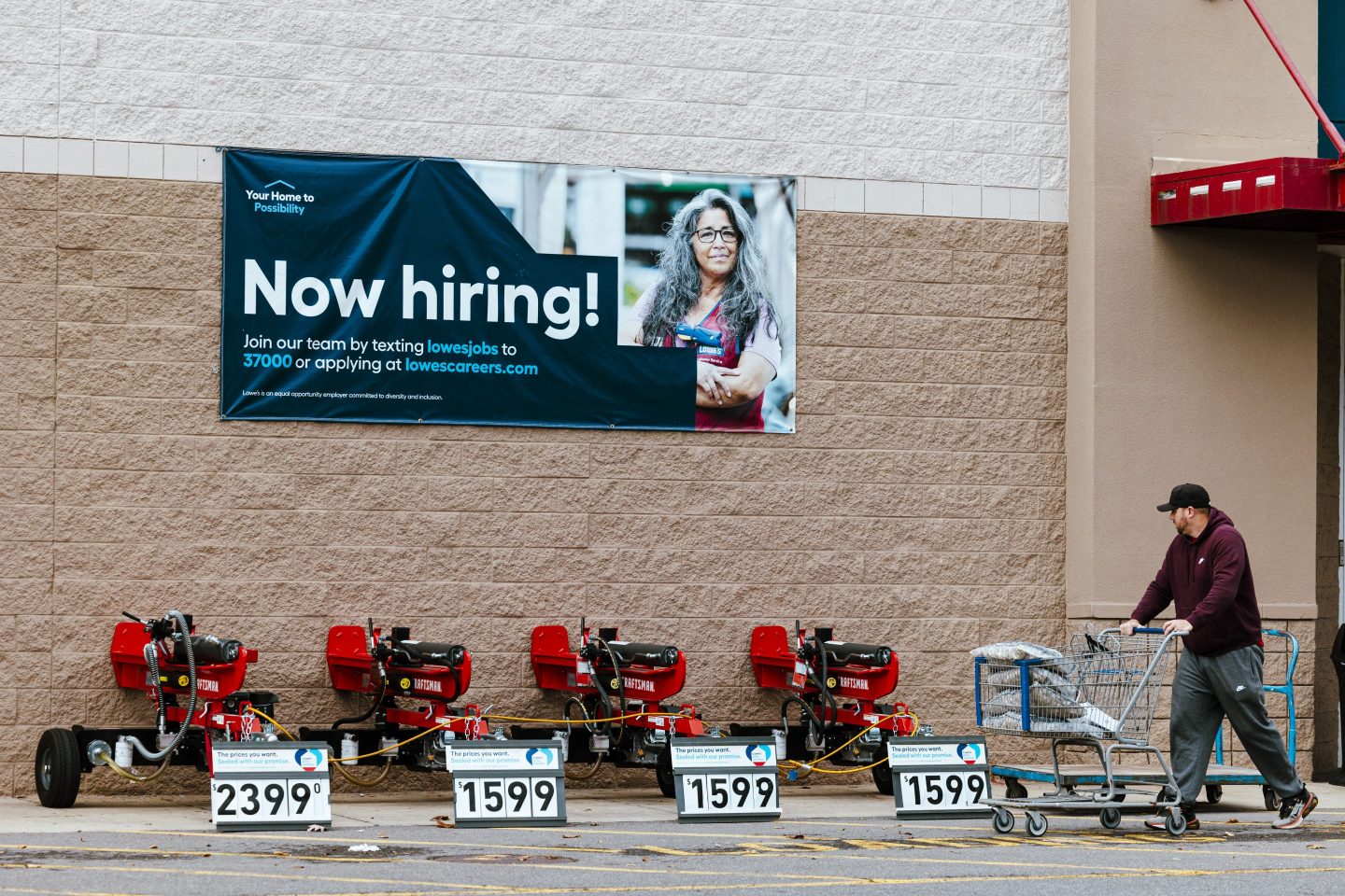 This Lowe's store outside Glenmont, New York, is hiring.