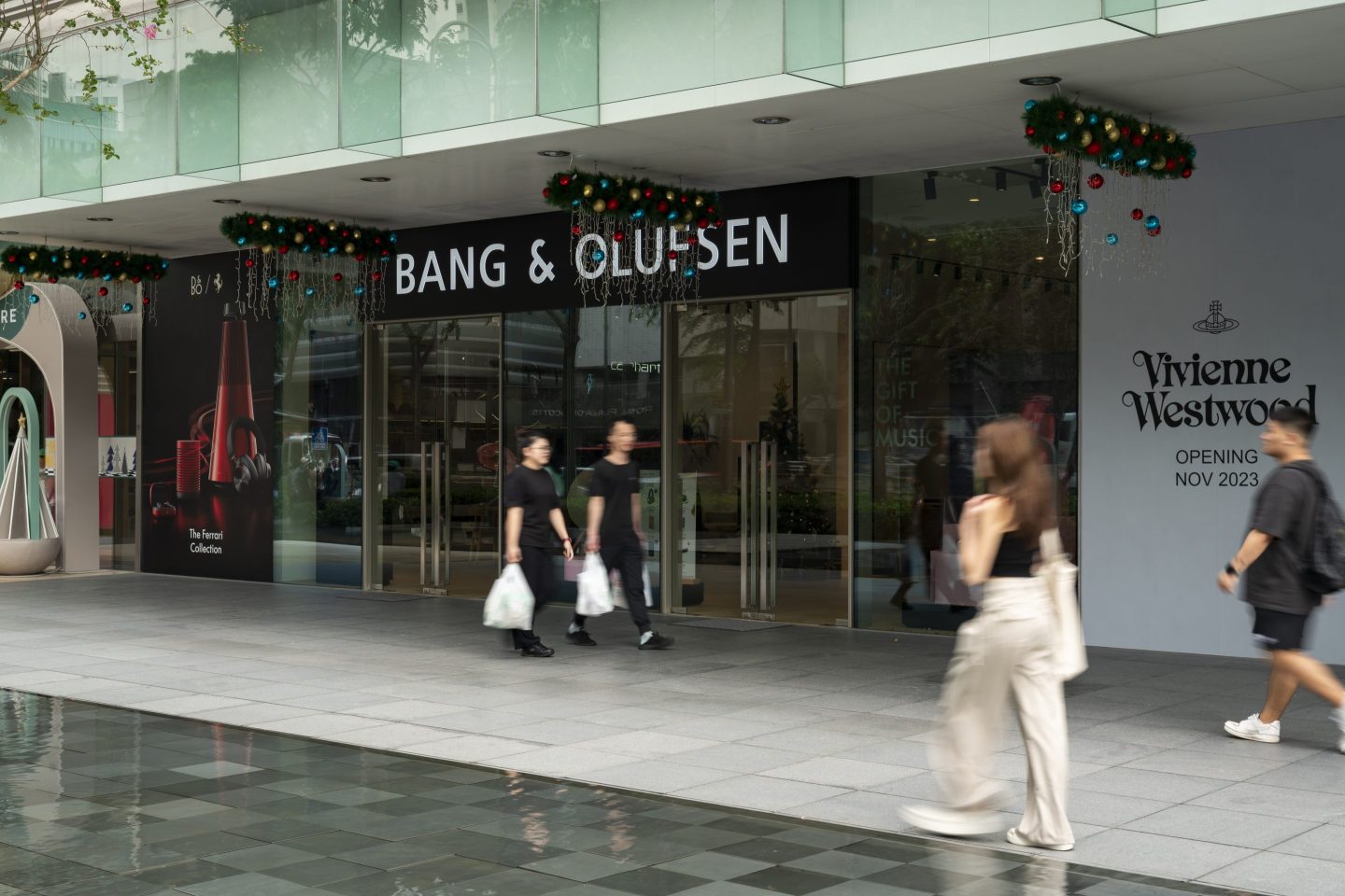 A Bang & Olufsen store on Scotts Road in Singapore, on Nov. 20, 2023.