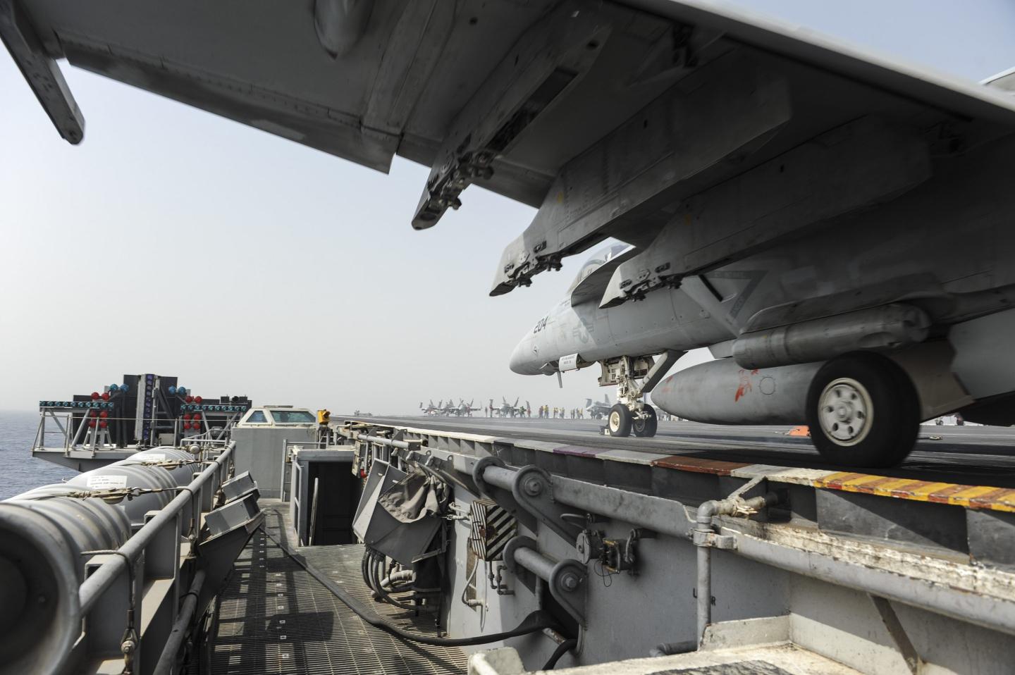 U.S. military shoots down 14 drones in Red Sea—launched from areas of Yemen controlled by Iran-backed Houthis—as attacks on commercial carriers threaten havoc for world trade