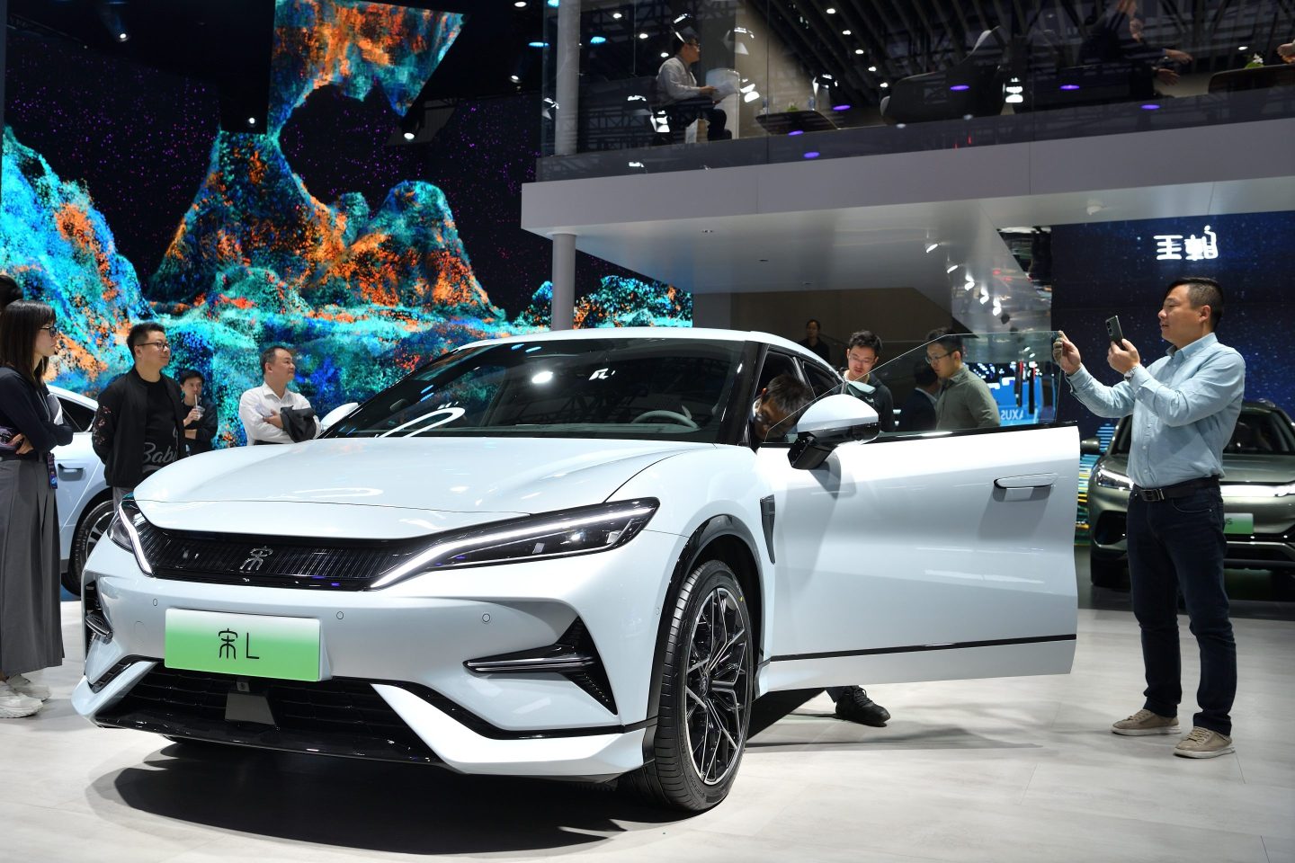 A BYD Song L electric vehicle at the Auto Guangzhou show in China last month.