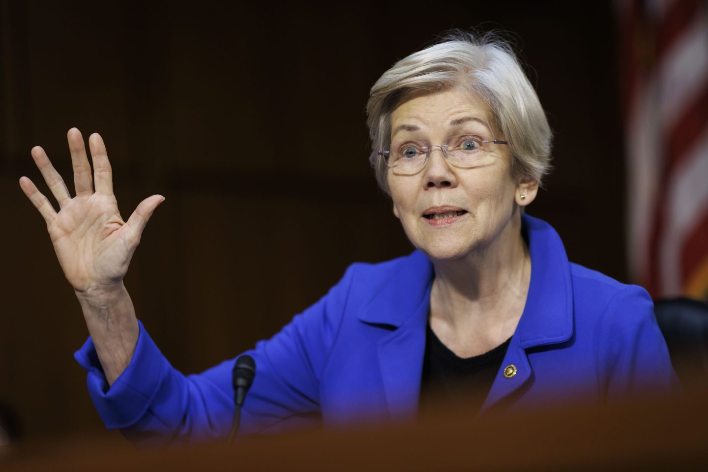 Warren got all eight big-bank CEOs to agree with her on one thing.