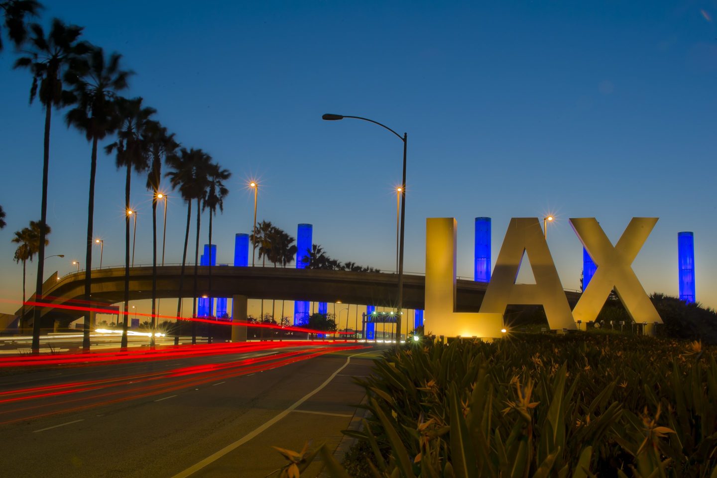 LAX Los Angeles International Airport sign