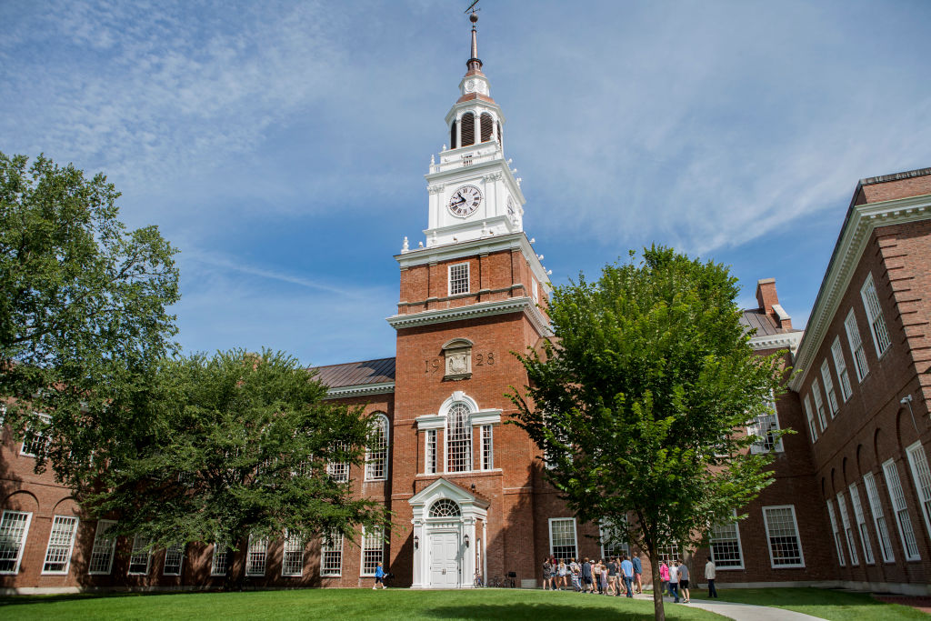 The Baker-Berry Library at Dartmouth College. (Photo by Education Images—Universal Images Group/Getty Images)