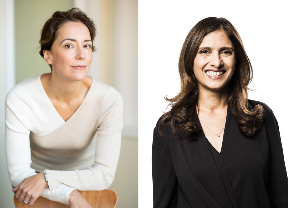 Lauren Buitta (left) is the founder of Girl Security. Vasu Jakkal is the CVP of Microsoft Security.