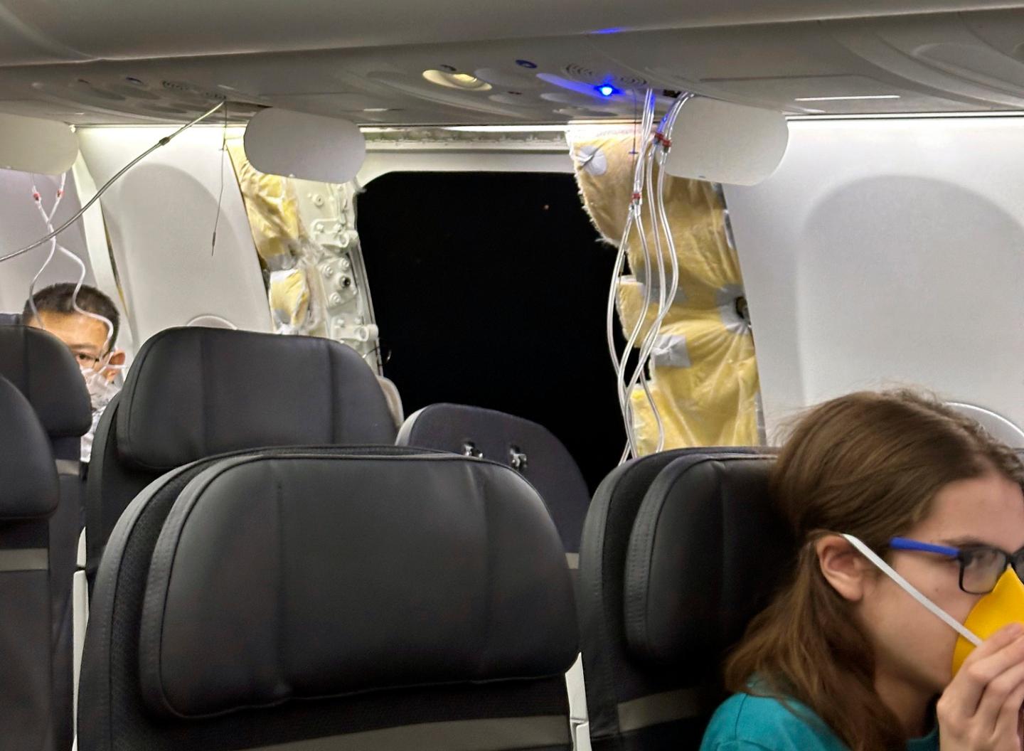A loud ‘boom’, roaring wind, and a shirtless teenager: What happened on the Alaska Air Boeing 737 Max at 3 miles high