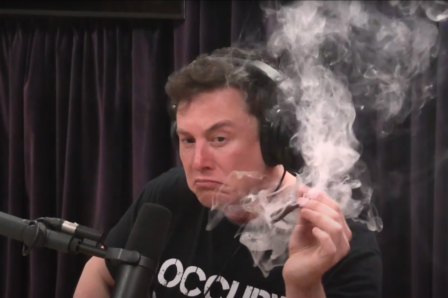 In 2018, Musk smoked marijuana during a podcast with Joe Rogan.