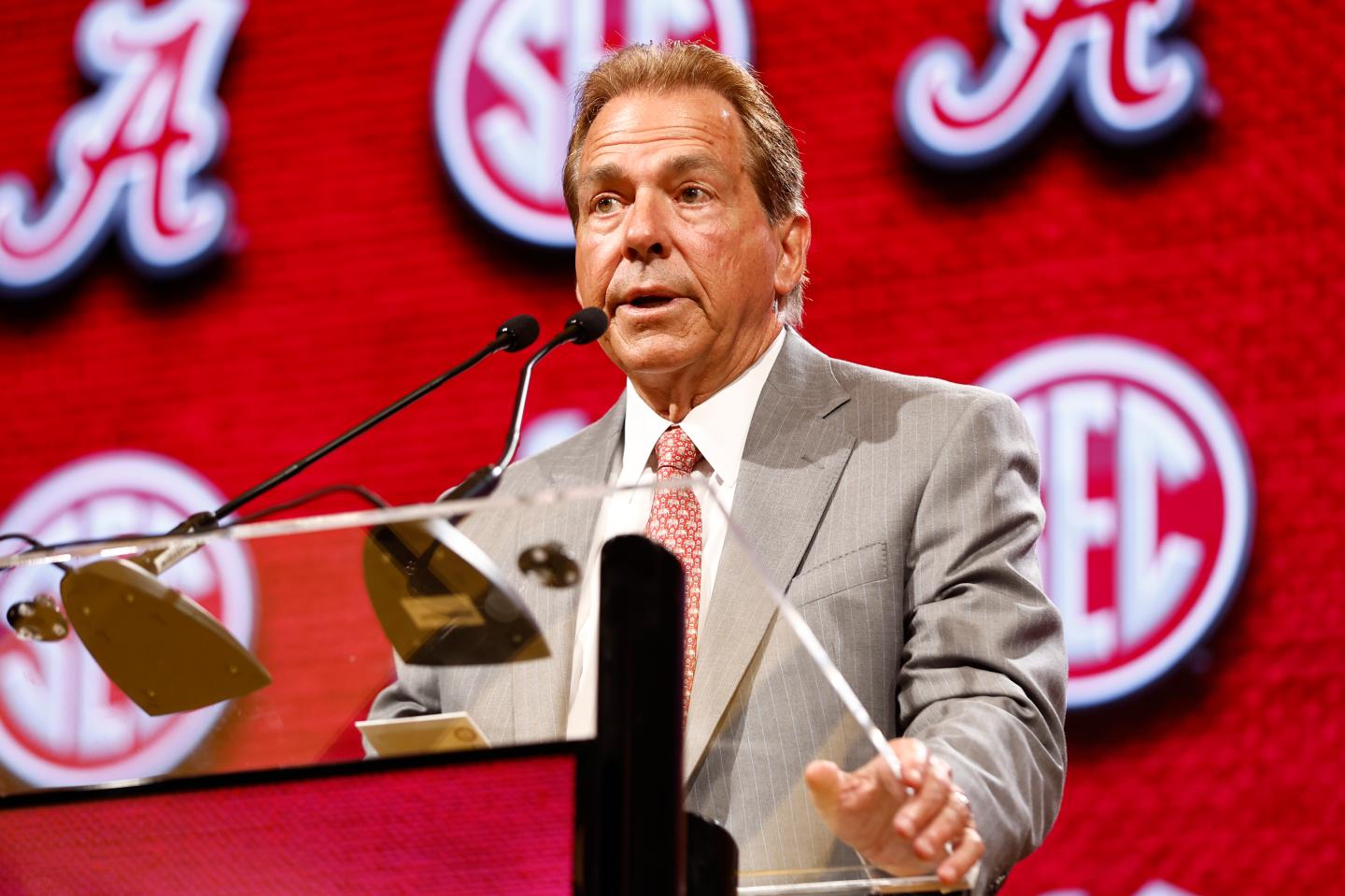 Head Coach Nick Saban of the Alabama Crimson Tide.