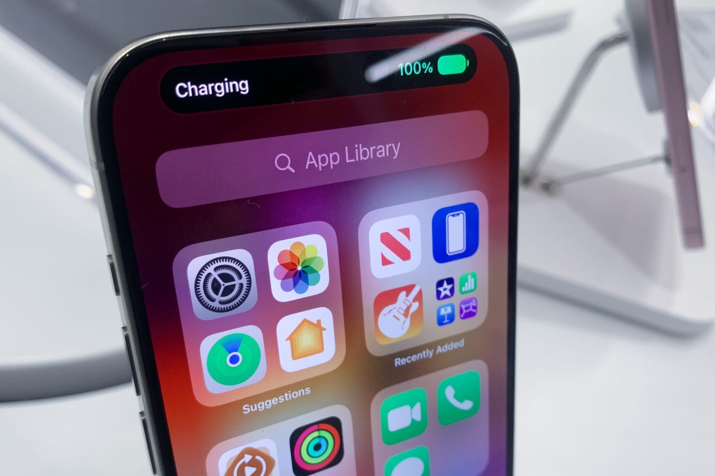 App icons displayed on iPhone 15 Pro screen