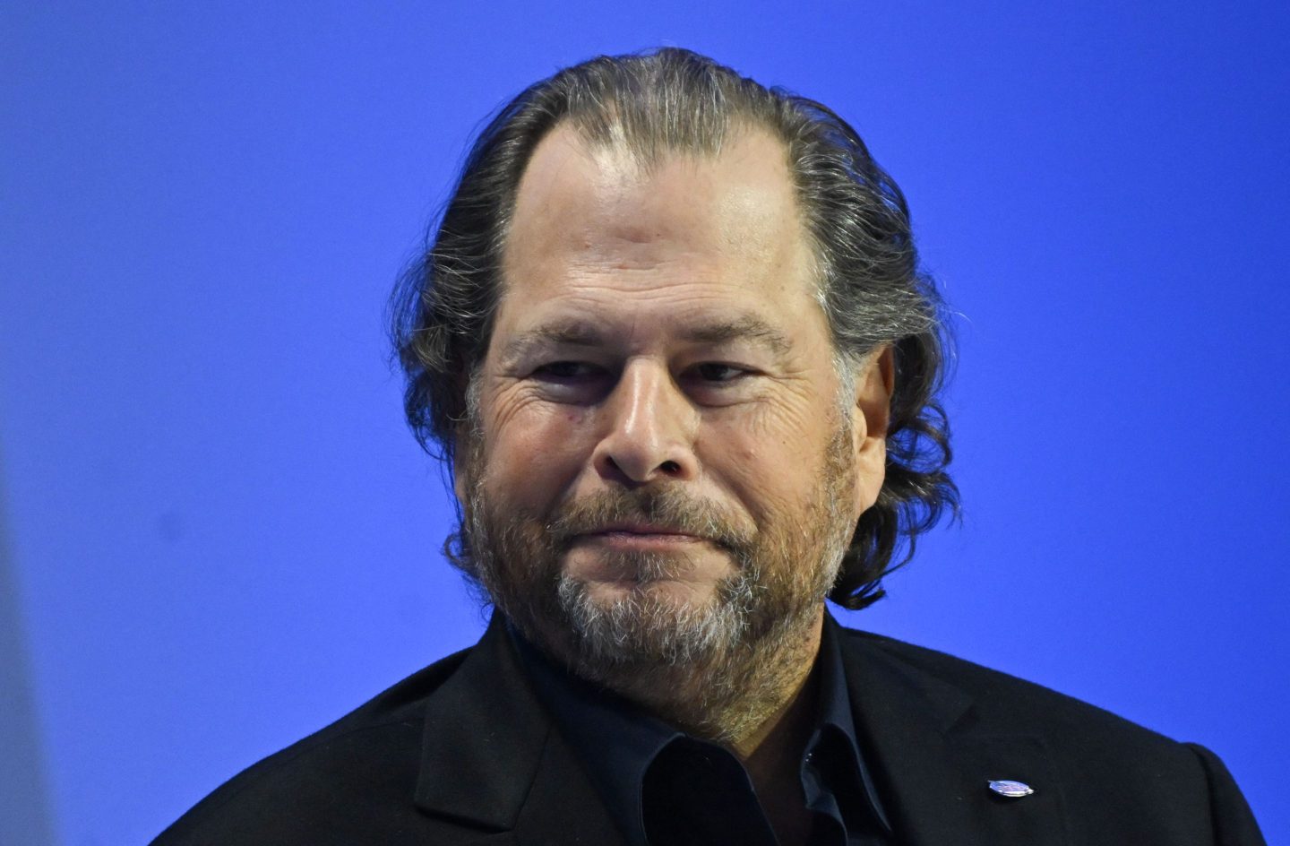 Salesforce Marc Benioff participates in a conversation on AI at the Asia-Pacific Economic Cooperation (APEC) Leaders' Week in San Francisco on Nov. 16.