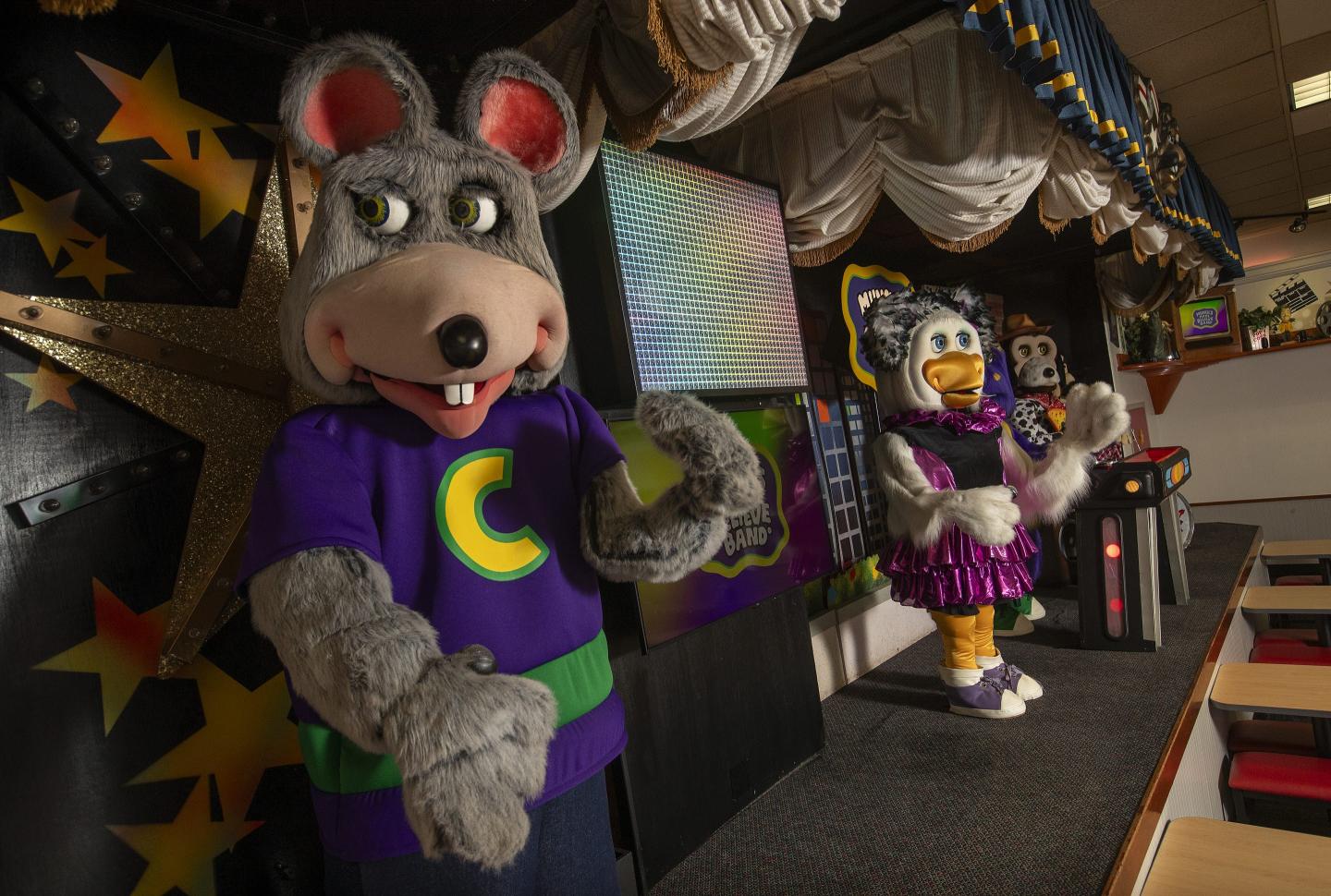 Chuck E. Cheese is developing a TV game show for adults to compete in ‘comedic physical challenges’ like supersized pinball and air hockey
