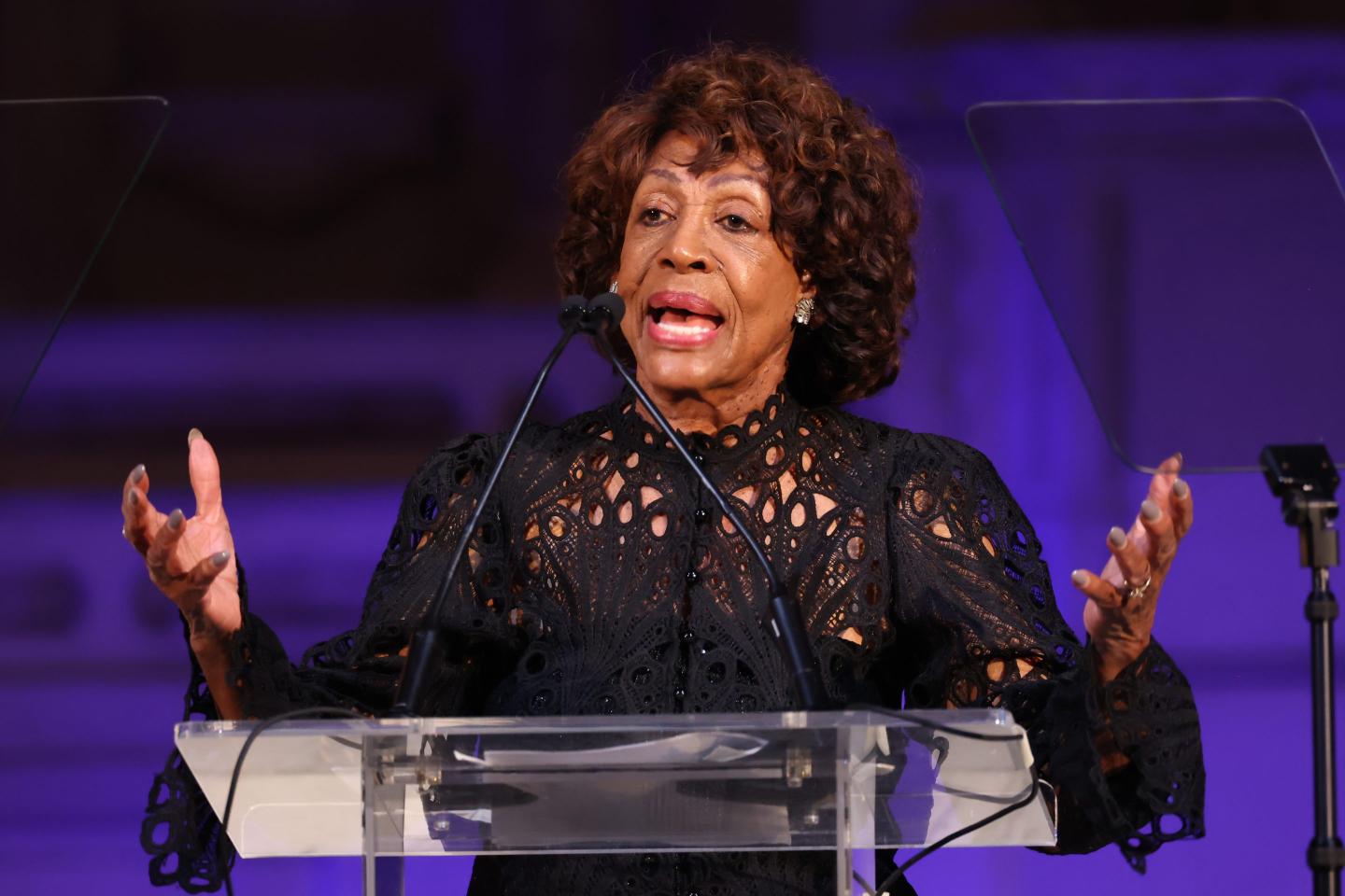 Portrait of Maxine Waters.