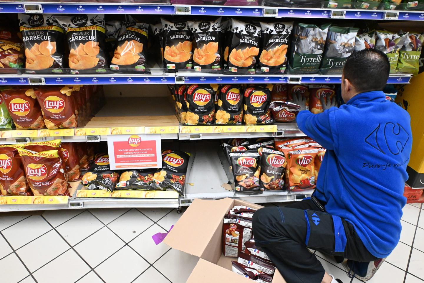 PepsiCo and a French supermarket giant are arguing over who dumped who first in ‘shrinkflation’ tussle