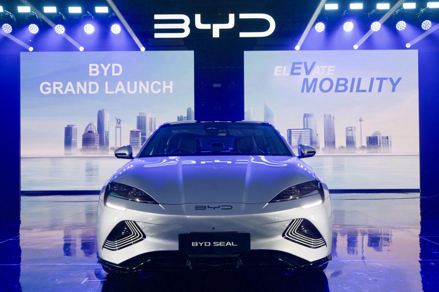 The BYD Seal mid-size sedan.