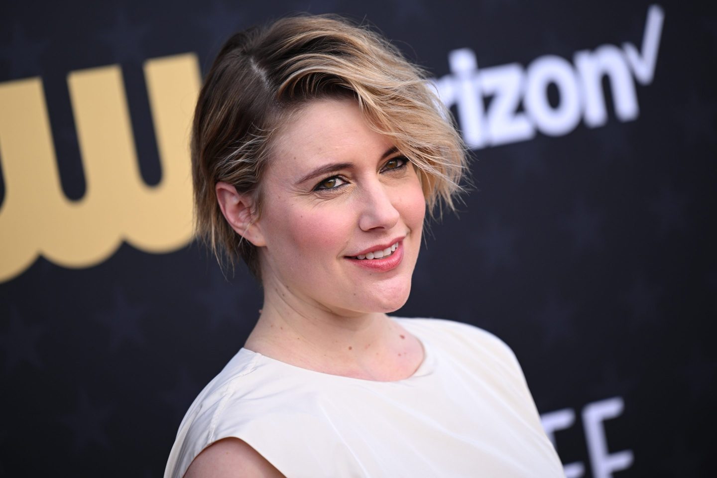 Director Greta Gerwig attends the 29th Annual Critics Choice Awards at Barker Hangar on January 14, 2024.