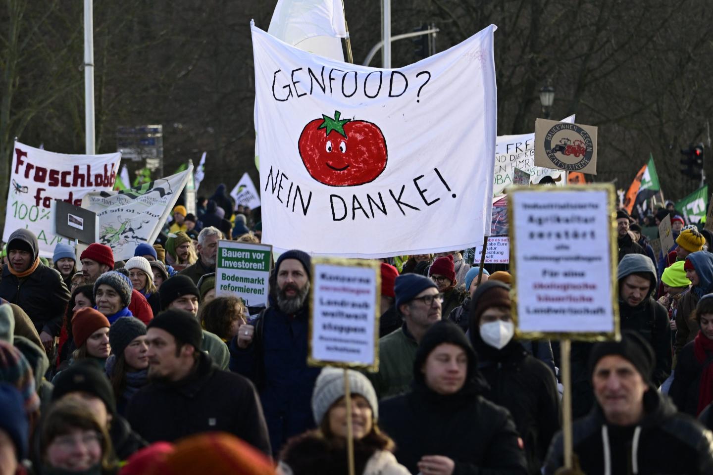 Farmer protests