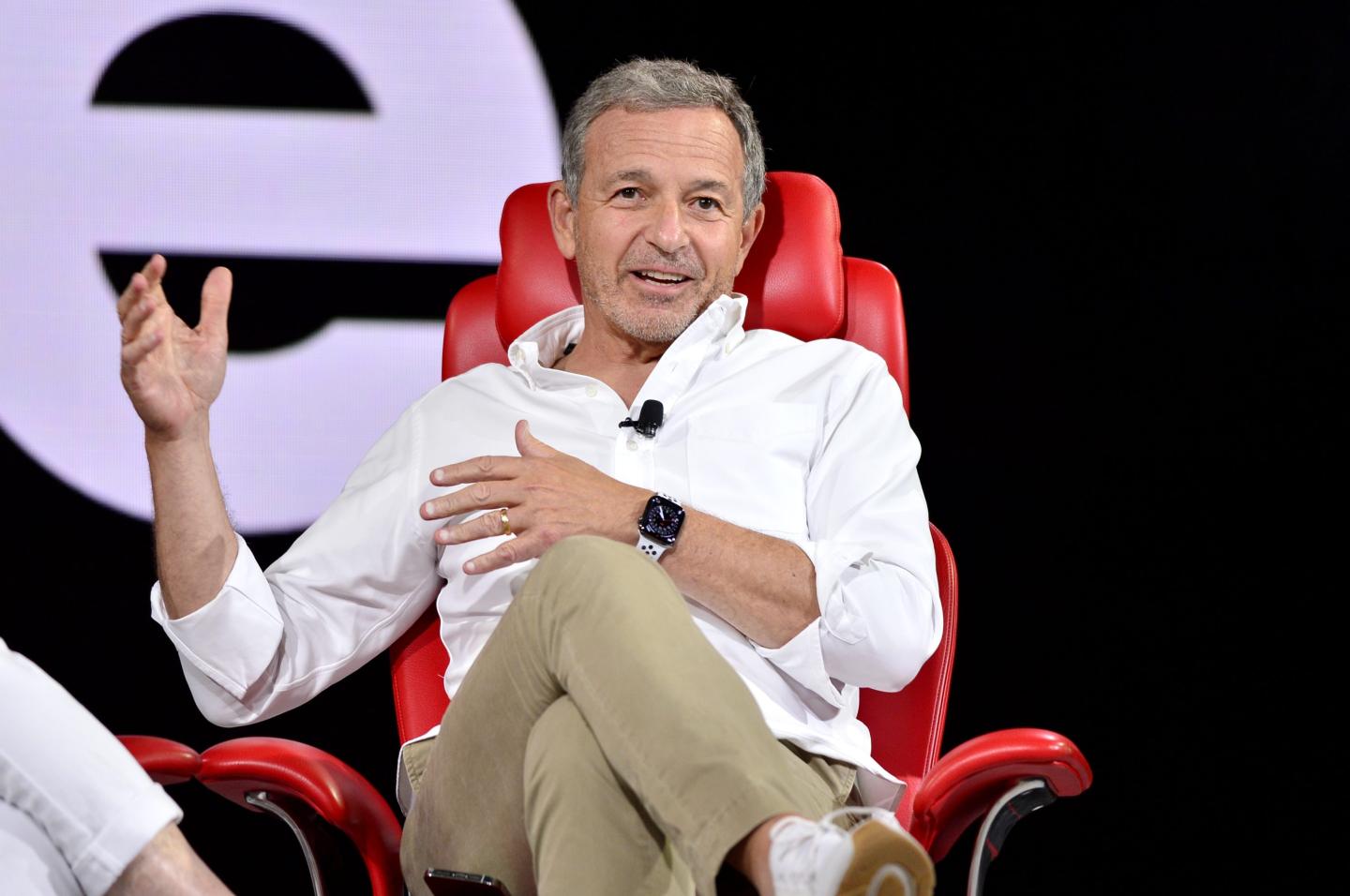 Disney CEO Bob Iger speaks on stage